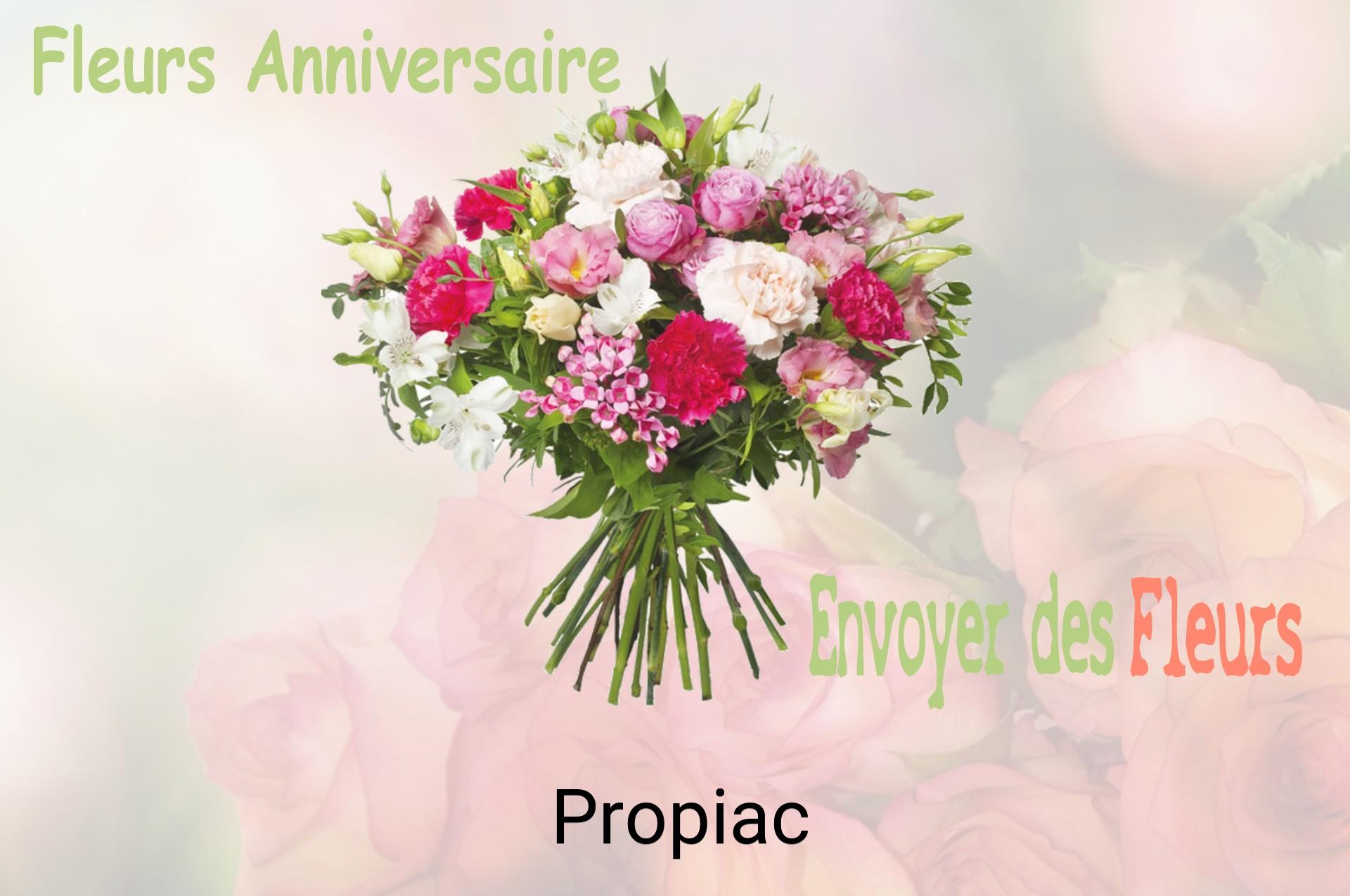 Bouquet de fleurs d’anniversaire livré à Propiac
